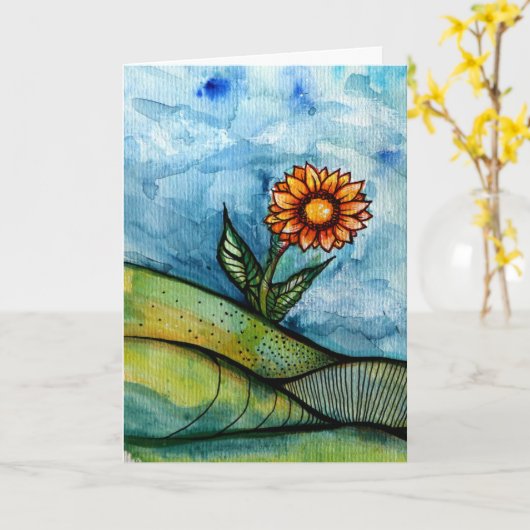 Zonnebloem Kaart (Gele Bloem)