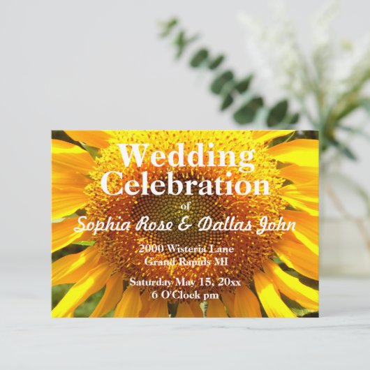 Zonnebloem Kaart (Staand voorkant)