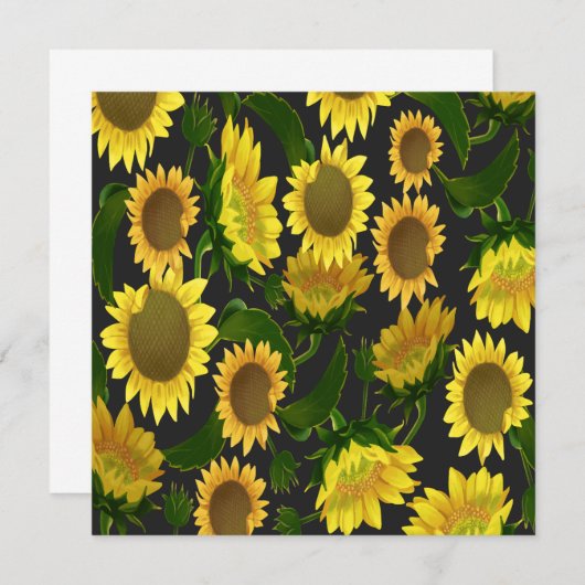 Zonnebloem Kaart (Voorkant / Achterkant)