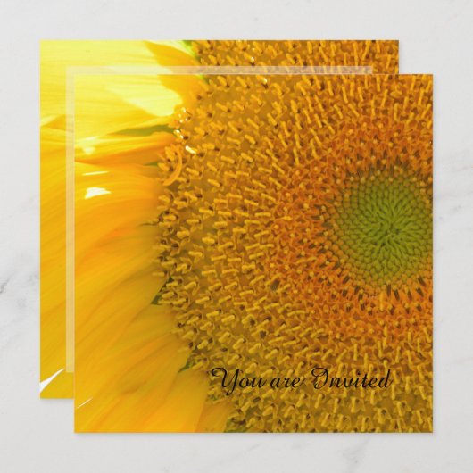 Zonnebloem Kaart (Voorkant / Achterkant)