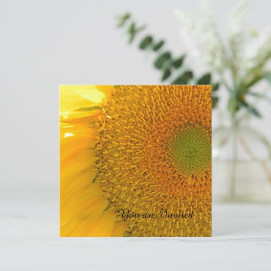 Zonnebloem Kaart (Staand voorkant)