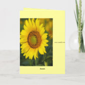 Zonnebloem Kaart (Achterkant)