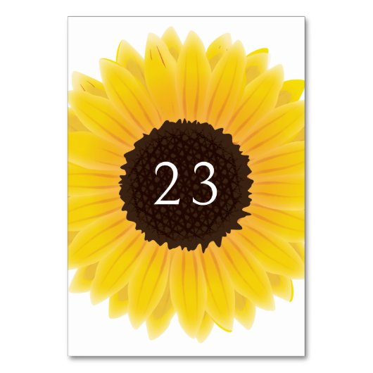 Zonnebloem Kaart (Voorkant)