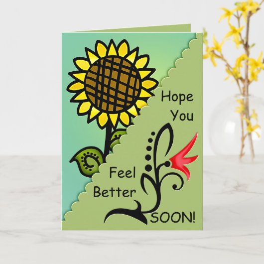 Zonnebloem Kaart (Gele Bloem)