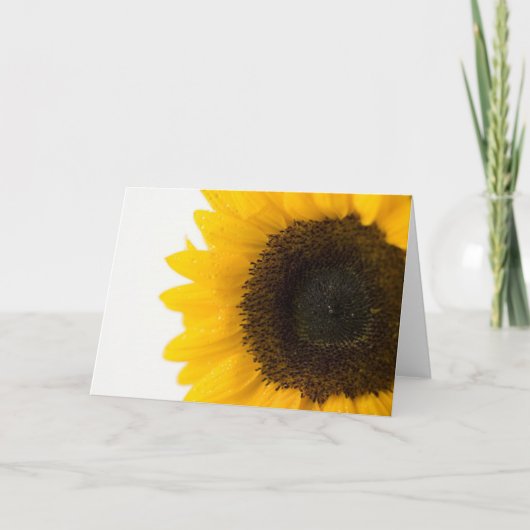 zonnebloem kaart (Voorkant)