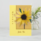 Zonnebloem Kaart (Staand voorkant)