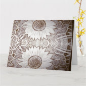 zonnebloem kaart (Gele Bloem)
