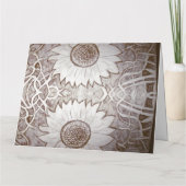 zonnebloem kaart (Achterkant)