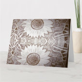 zonnebloem kaart (Voorkant)