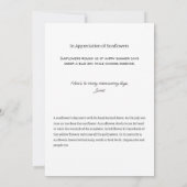 Zonnebloem Kaart Een vrolijke noot (Achterkant)