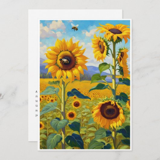 Zonnebloem Kaart Een vrolijke noot (Voorkant / Achterkant)