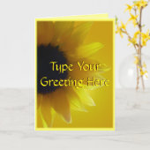 Zonnebloem Kaart Geel Bloem Wenskaart Aangepast (Gele Bloem)