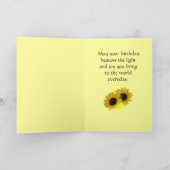 Zonnebloem Kaart Gele Bloem Verjaardagskaarten (Binnen)
