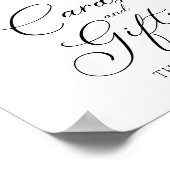 Zonnebloem Kaarten en Cadeaus Feestbord  Poster (Hoek)