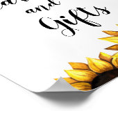 Zonnebloem Kaarten Geel-witte Florence Poster (Hoek)