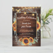 Zonnebloem Kader Kaart (Staand voorkant)