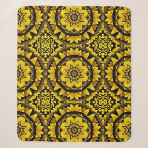 Zonnebloem Kaleidoscoop Sherpa Deken