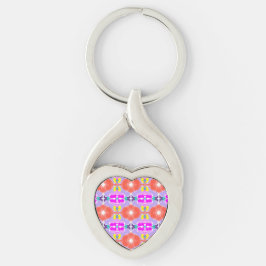 Zonnebloem Kaleidoscoop Sleutelhanger