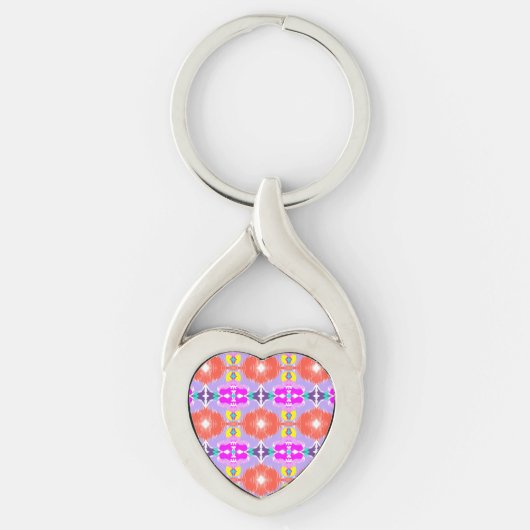 Zonnebloem Kaleidoscoop Sleutelhanger (Voorkant)