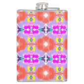 Zonnebloem Kaleidoscoop Worpkussen Heupfles (Achterkant)
