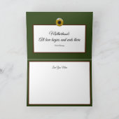 Zonnebloem Kaleidoscope Green Moederdag Kaart (Binnen)