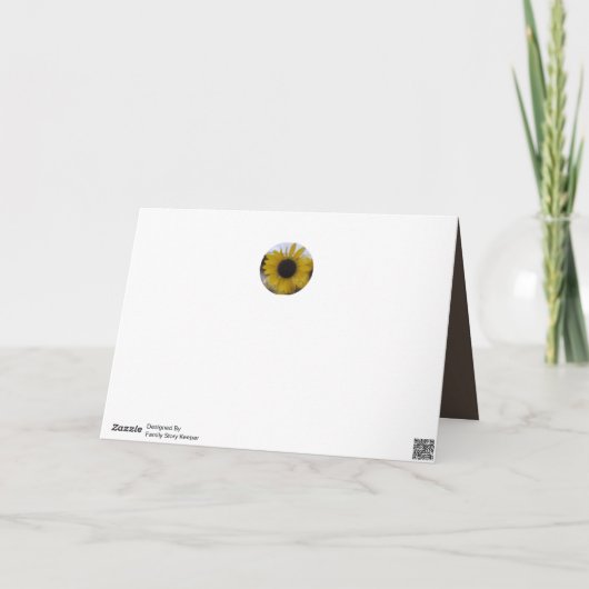 Zonnebloem Kaleidoscope Kaart Moederdag (Achterkant)