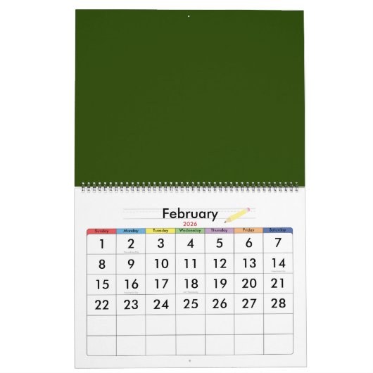 Zonnebloem Kalender (Feb 2026)