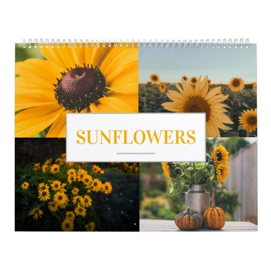 Zonnebloem Kalender Home Muur Agrarisch (Hoes)