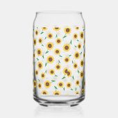 Zonnebloem kan glas (Voorkant)