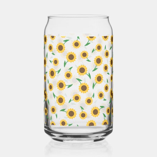 Zonnebloem kan glas (Links)