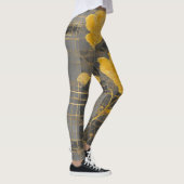 Zonnebloem Kant AI-kunst Leggings (Rechts)