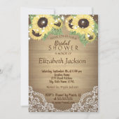 Zonnebloem, kant, hout, Vrijgezellenfeest met teke Kaart (Voorkant)