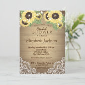 Zonnebloem, kant, hout, Vrijgezellenfeest met teke Kaart (Staand voorkant)