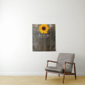 Zonnebloem Kanten Bruiloft Foto Booth Achtergrond Wandkleed (In situ)