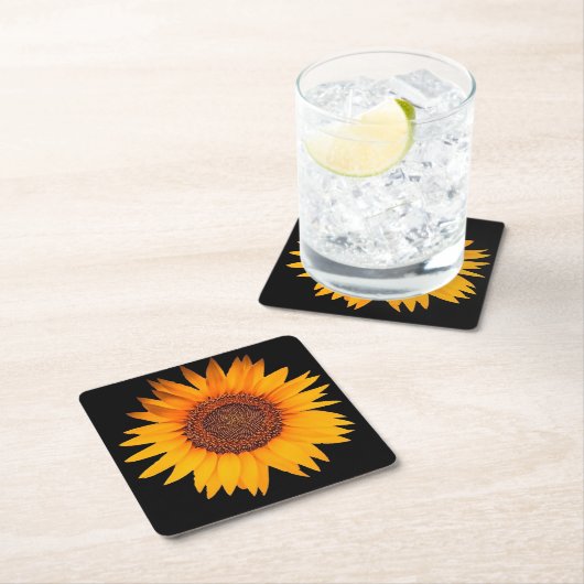 Zonnebloem Kartonnen Onderzetters (Insitu)