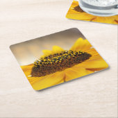 Zonnebloem Kartonnen Onderzetters (Schuin)