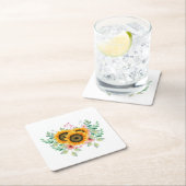 Zonnebloem Kartonnen Onderzetters (Insitu)