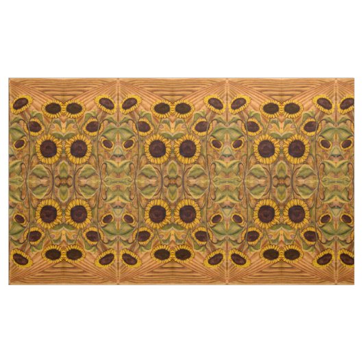Zonnebloem Katoen of poly Stof (Yard (91,4 cm))