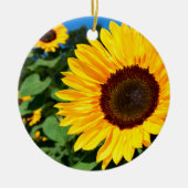 Zonnebloem Keramisch Ornament (Voorkant)