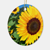 Zonnebloem Keramisch Ornament (Links)