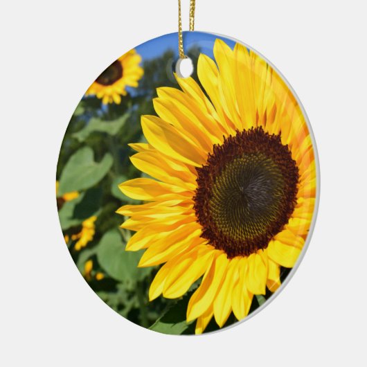 Zonnebloem Keramisch Ornament (Links)