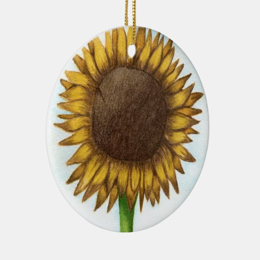  zonnebloem keramisch ornament (Rechts)