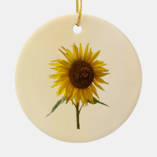 Zonnebloem Keramisch Ornament