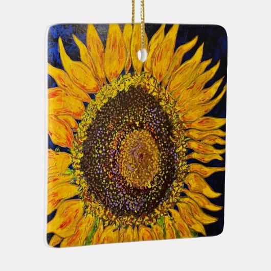 Zonnebloem Keramisch Ornament (Rechts)