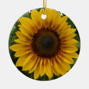 Zonnebloem Keramisch Ornament