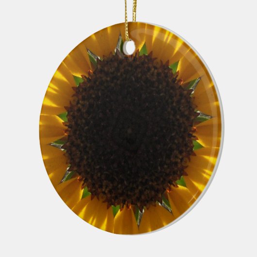 Zonnebloem Keramisch Ornament (Links)