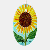 Zonnebloem Keramisch Ornament (Rechts)