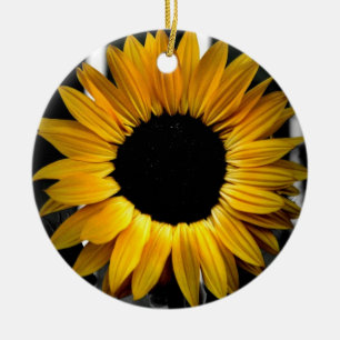 Zonnebloem Keramisch Ornament