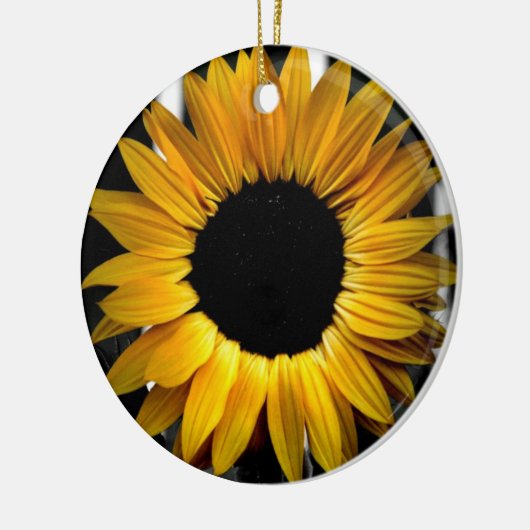 Zonnebloem Keramisch Ornament (Links)