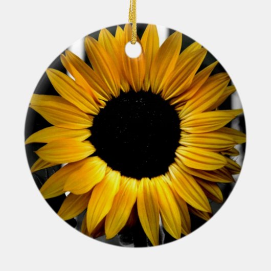 Zonnebloem Keramisch Ornament (Achterkant)